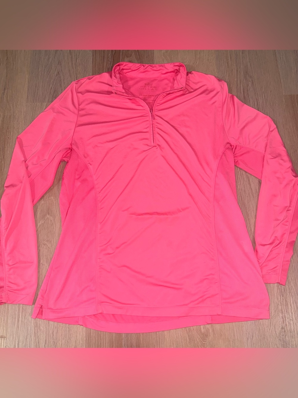 Peter Millar Women’s Pink Element Wicking Quarter-zip - Large